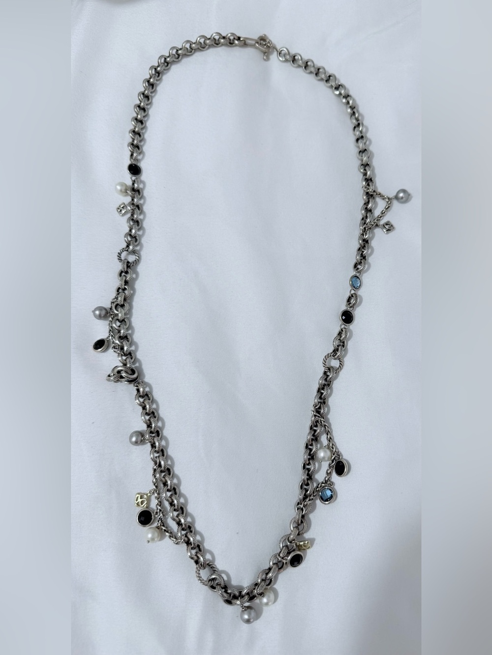 David Yurman Old World Charm Station Necklace